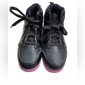 AND1 Big Girls Providence Black High-Top Basketball Sneakers Shoes Size 2